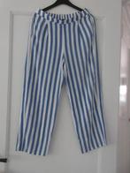 Broek, zomerbroek blauw wit streep S Tenzenis, Blauw, Ophalen of Verzenden, Zo goed als nieuw, Maat 36 (S)