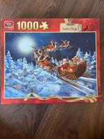 King Puzzel Santa's Sleigh 1000 stukjes, Ophalen, 500 t/m 1500 stukjes, Zo goed als nieuw, Legpuzzel