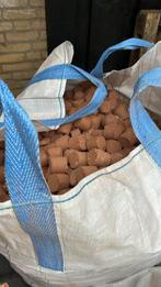Geperste hardhout blokjes in bigbag op pallet, Minder dan 3 m³, Ophalen of Verzenden, Overige houtsoorten, Blokken