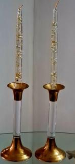 Plexiglas kandelaars en kaarsen, Ophalen of Verzenden