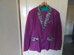 Carnavalspak ( Heren) paars, xl, 56, broek en jasje., Carnaval, Maat 56/58 (XL), Ophalen of Verzenden, Zo goed als nieuw