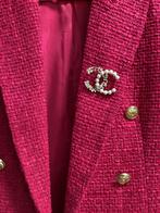 Vintage Broche met Parel en Strass, Overige materialen, 4 tot 7 cm, Gebruikt, Ophalen of Verzenden