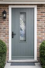 95x215cm Voordeur geïsoleerd, thermopane glas in lood JH29, 80 tot 100 cm, ., Nieuw, Ophalen of Verzenden