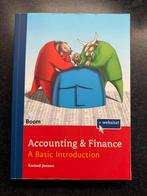Accounting & Finance: A Basic Introduction by Ewoud Jansen, Boeken, Ophalen of Verzenden, Beta, Gelezen, WO