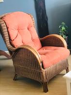 Prachtige rotan relax Fauteuil! Met kussens, Ophalen, Zo goed als nieuw