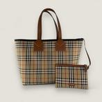 Burberry London tote met pouch, Ophalen of Verzenden, Zo goed als nieuw, Beige, Shopper