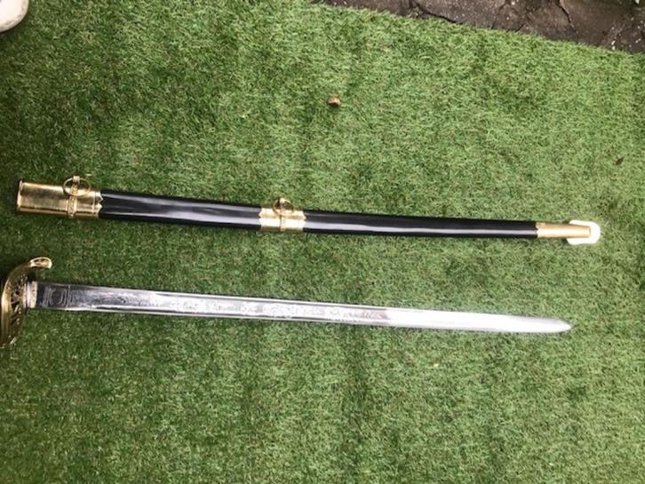 prachtige metalen sabel, versierd lemmet, 97 cm, Verzamelen, Militaria | Algemeen, Zwaard of Sabel, Ophalen of Verzenden