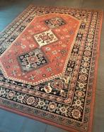 Oosters vloerkleed / Perzisch tapijt wol kazak vintage, Gebruikt, Verzenden, Zwart, 150 tot 200 cm