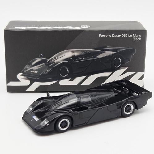 Sparky 1993 Porsche Dauer 962, black, Hobby en Vrije tijd, Modelauto's | Overige schalen, Nieuw, Ophalen of Verzenden