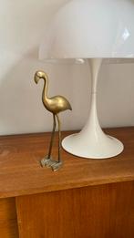 Vintage messing flamingo, Ophalen of Verzenden