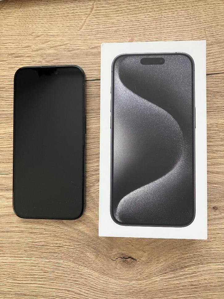 iPhone 15 Pro 128 Gb in uitst. staat, incl. Apple Care +, Telecommunicatie, Mobiele telefoons | Apple iPhone, Zo goed als nieuw