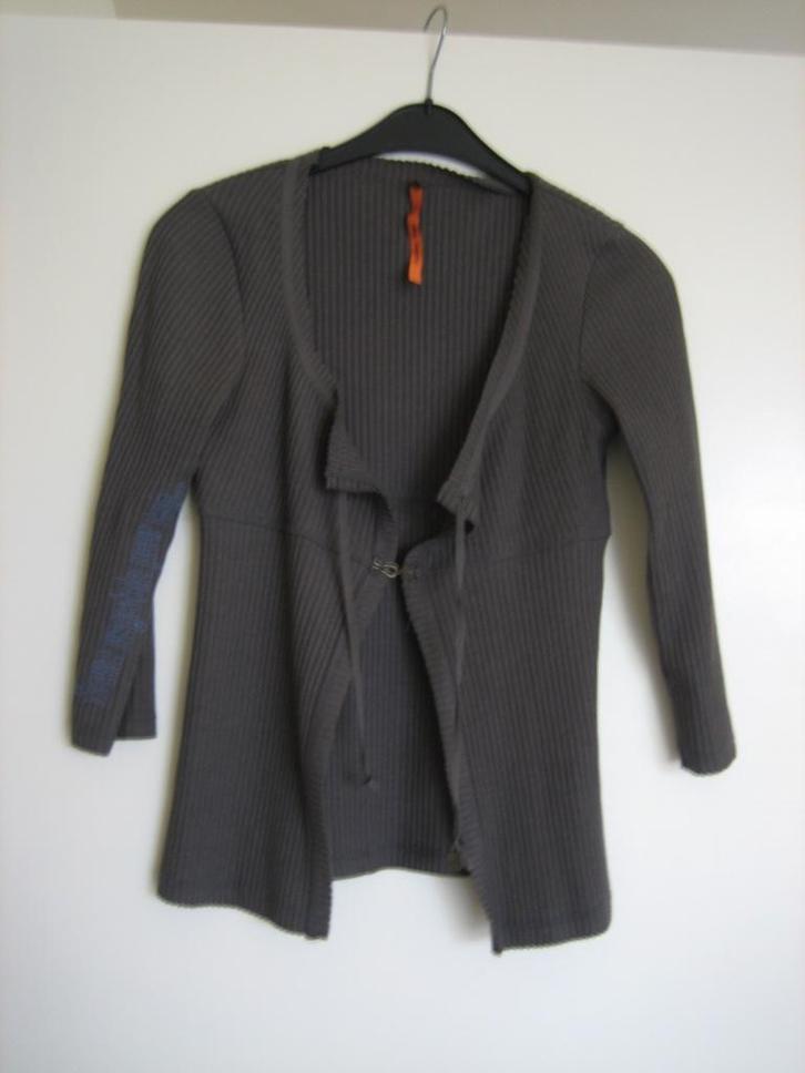 Zeer chique taupe vestje COP COPINE, maat 1 Snazzeys, Kleding | Dames, Truien en Vesten, Nieuw, Maat 36 (S), Bruin, Verzenden