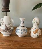 Vintage porseleinen mini vaasjes van Franklin, Ophalen of Verzenden