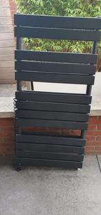 Mat zwarte designradiator, Doe-het-zelf en Verbouw, Verwarming en Radiatoren, Ophalen, Radiator, Minder dan 60 cm, Zo goed als nieuw
