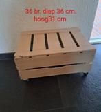 🌺☺️🌺Mooi degelijk veilingkistje met wieltjes, Ophalen, Minder dan 50 cm, 50 tot 100 cm, Zo goed als nieuw
