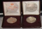 2x 2½ ecu der Nederlanden, Postzegels en Munten, Munten | Nederland, Verzenden, Koningin Beatrix, Overige waardes