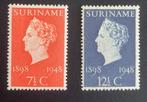 Suriname NVPH274-275 jubileumzegels ongebruikt, Verzenden