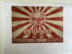 HARDCORE FLYER HELLBOUND STICKER, Ophalen of Verzenden, Zo goed als nieuw, A1 t/m A3, Reclame