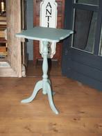 Oude Bijzettafel/Plantentafel op driepoot, Ophalen, Minder dan 55 cm, Gebruikt, Vierkant