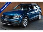 Volkswagen Tiguan 1.4 TSI eHybrid HUD Leer Navi 360° Memory, Auto's, Volkswagen, Automaat, Blauw, Vierwielaandrijving, Hybride Elektrisch/Benzine