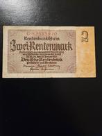 2 Rentenmark Duitsland 1937 jaar, Ophalen of Verzenden, Duitsland, Los biljet