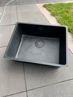 Franke zwarte graniete spoelbak ZGAN, Huis en Inrichting, Zwart, Zo goed als nieuw, Minder dan 100 cm, 25 tot 50 cm