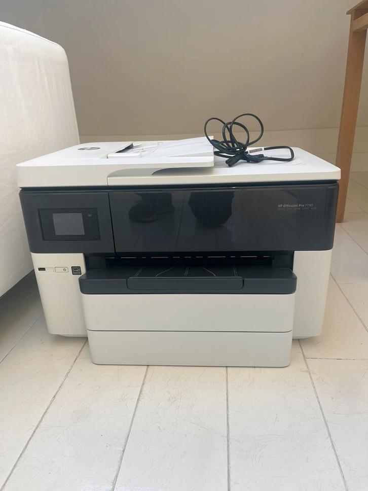 HP Officejet Pro 7740 All-in-One Printer, Computers en Software, Printers, Gebruikt, All-in-one, Inkjetprinter, Faxen, Draadloos