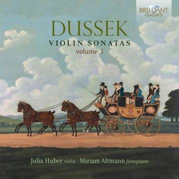 DUSSEK Violin sonatas volume three CD HUBER BRILLIANT beschikbaar voor biedingen
