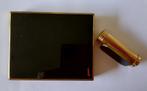 Vintage Corona Paris poederdoos + lipstick, Ophalen of Verzenden