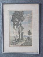 Hans Kaesler - kleurenets in stijl van Arie Zonneveld, Antiek en Kunst, Ophalen of Verzenden