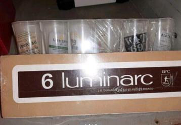 Vintage Luminarc unieke scotch whisky glazen  NIEUW beschikbaar voor biedingen