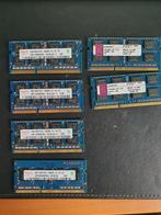 2GB Hynix + Kingston DDR3 PC3-10600S (5 modules), Computers en Software, RAM geheugen, Ophalen of Verzenden, Gebruikt, DDR3, Laptop