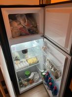 Zwarte koelkast met vriezer, Witgoed en Apparatuur, 200 liter of meer, Ophalen of Verzenden, Zo goed als nieuw, 140 tot 160 cm