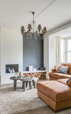 2 hanglampen / kroonluchters, Huis en Inrichting, Ophalen, Zo goed als nieuw, Metaal, 50 tot 75 cm