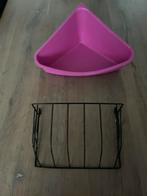 Plasbak en hooi ruif konijn, Ophalen of Verzenden, Zo goed als nieuw