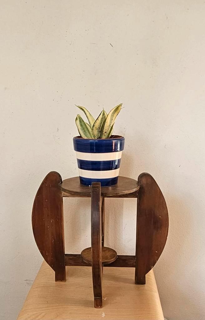 Plantentafeltje Amsterdamse School rond 1920, Huis en Inrichting, Tafelonderdelen, Gebruikt, Tafelblad, Minder dan 50 cm, Minder dan 50 cm