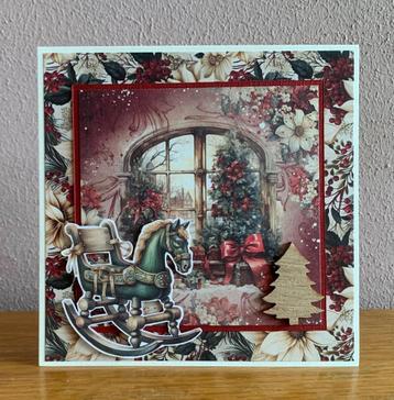 Zelfgemaakte wenskaarten. KERST (5) beschikbaar voor biedingen