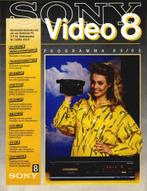 Sony, video 8 programma 1985-86, Gelezen, Ophalen of Verzenden, Catalogus