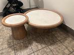 Eleonora Salontafel Set - Marmer limited edition, Rond, Nieuw, Minder dan 50 cm, Overige houtsoorten