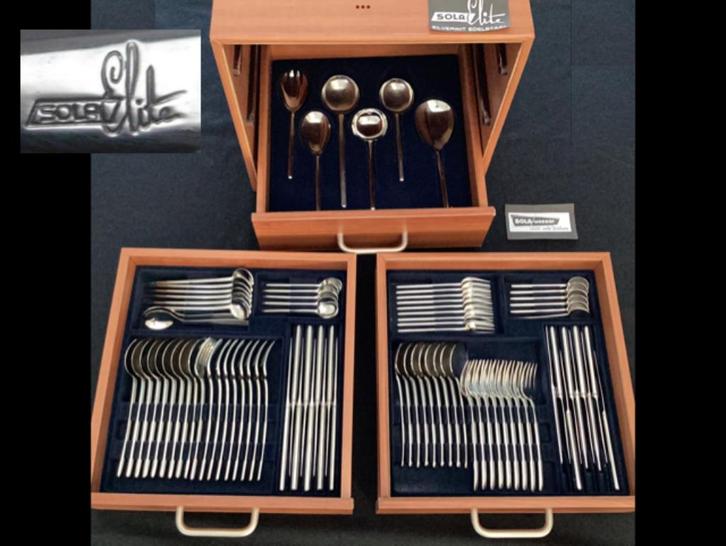 Sola Elite Old Dutch bestek hoogglans design klassieker 3 x, Antiek en Kunst, Antiek | Bestek, Ophalen