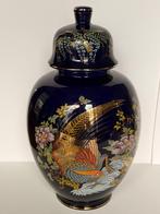 Bareuther Waldsassen Echt Cobalt Decoratie vaas met deksel, Antiek en Kunst, Ophalen of Verzenden