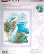 Cado koppje riolis borduurpakket, dame met roos aan zee 1817, Ophalen of Verzenden, Nieuw, Handborduren, Borduurpakket