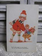 Oude Kaart uit 1937 - Meisje met Pop / Rijmpje, Verzenden, 1920 tot 1940, Gelopen, Kinderen