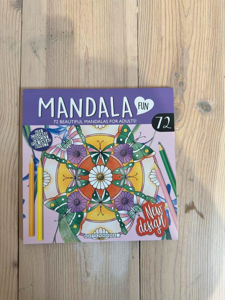 72x mandala - Dutchbook voor volwassenen, Hobby en Vrije tijd, Tekenen, Nieuw, Papier, Schets- of Tekenboek, Ophalen of Verzenden