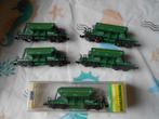 Minitrix 13843 5x Kies / Grintwagons van de SBB, fa. Will AG, Treinset, Gelijkstroom, Trix, Ophalen of Verzenden