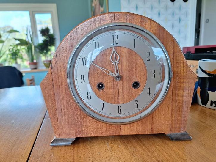 Vintage Enfield Pendule - zonder sleutel, Antiek en Kunst, Antiek | Klokken, Ophalen