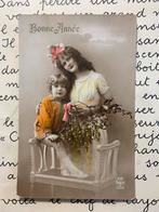 Verviers 1-1-1921 Bonne Année - Jongedame met lang haar, Ophalen of Verzenden, 1920 tot 1940, Gelopen, Feest(dag)