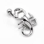 Roestvrij Stalen Scorpion Navel Piercing - RVS, Navelpiercing, Staal, Birgitta-Gracht 33, 6465 EL Kerkrade, Nederland, Verzenden