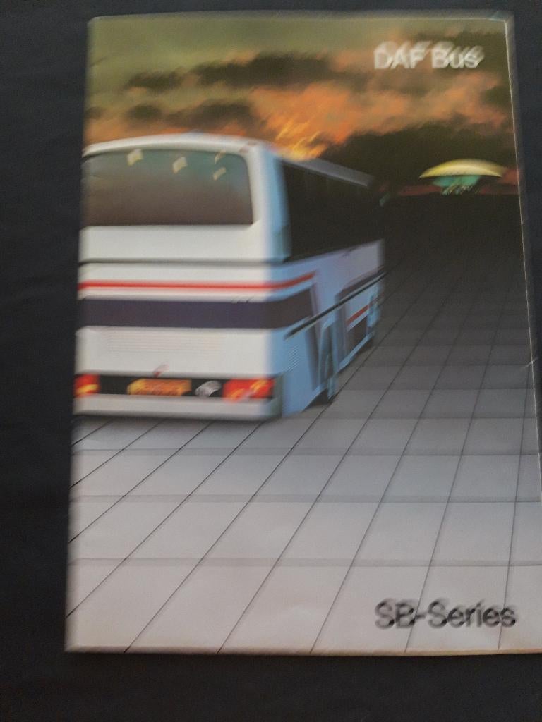 folder DAF Bus SB-series feb 1992 , poster van ca 60 x 80 EN, Boeken, Auto's | Folders en Tijdschriften, Zo goed als nieuw, Overige merken