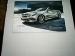 Mercedes Benz E Klasse Cabriolet 4 / 2013 20 pag. Duits, Boeken, Auto's | Folders en Tijdschriften, Zo goed als nieuw, Mercedes
